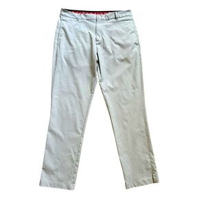 PUMA light gray stretch lightweight pants slacks size 34x32